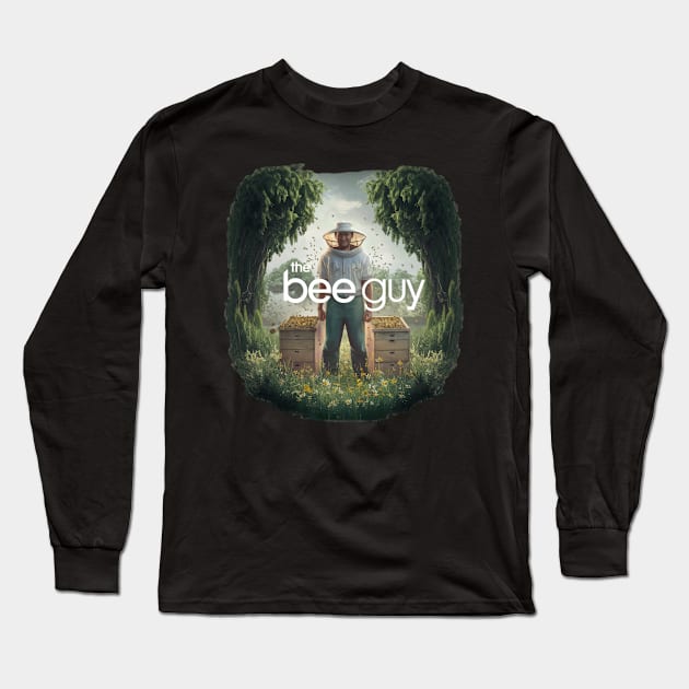 Funny Beekeeper Art For Men Dad Bee Hive Honey Beekeeping Long Sleeve T-Shirt by woormle